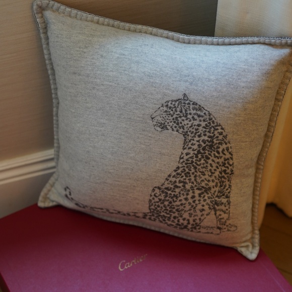 Cartier Cashmere Cushion (Pair) in Soft Gray - Original Box - MSRP $1398 - BNIB - Picture 3 of 6